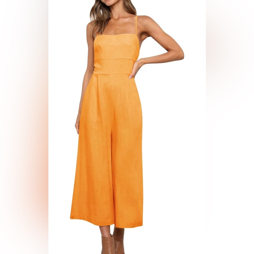 Orange jumpsuit with pockets!